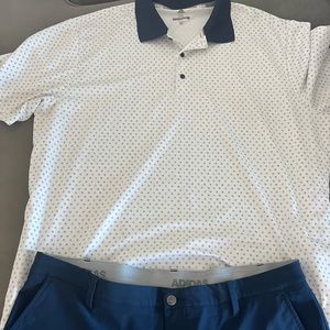 Adidas Golf Shirt and Shorts outfit